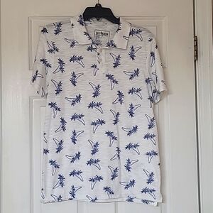 Urban Pipeline White and Blue Casual Button Down Shirt